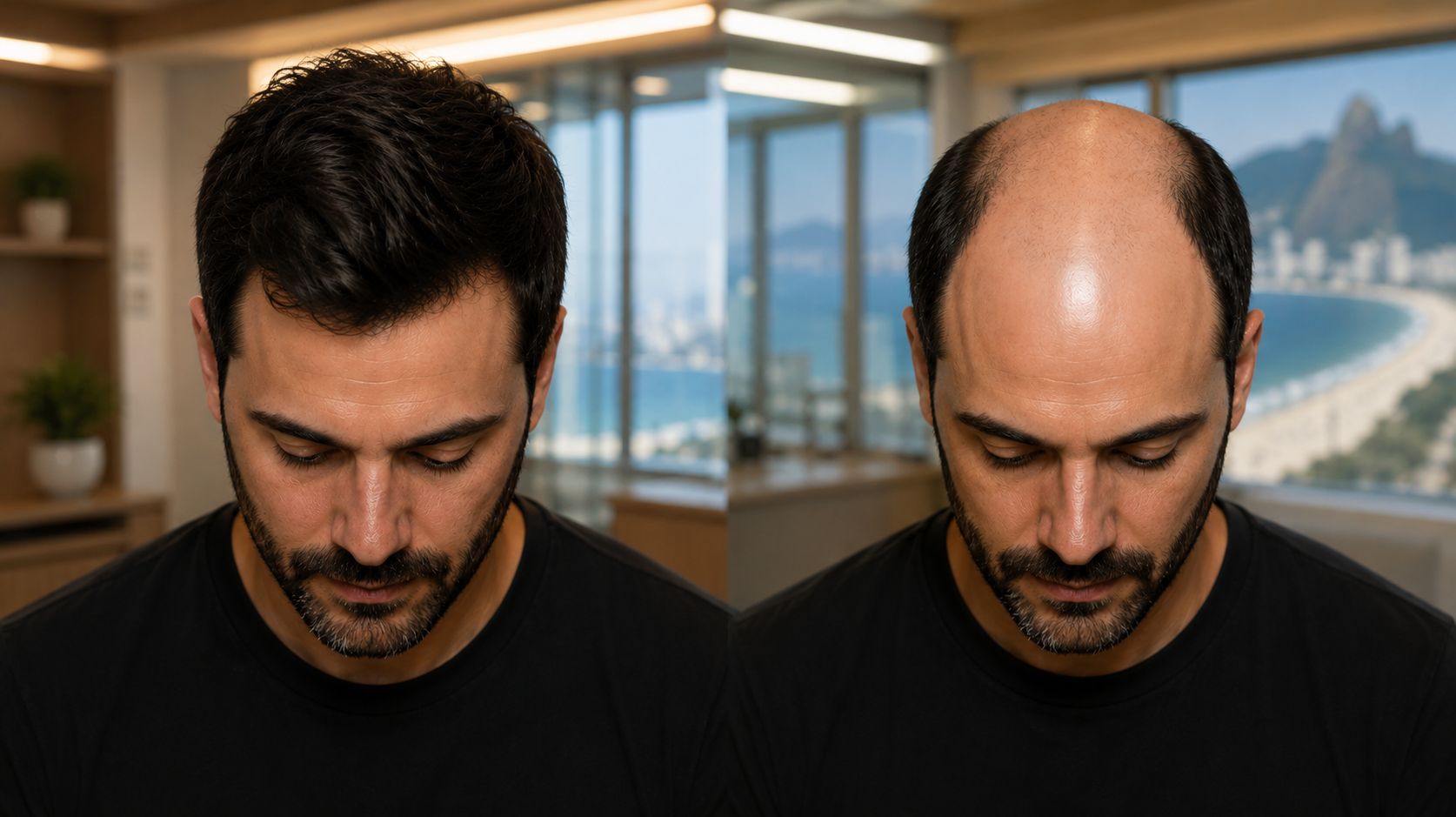 Calvície masculina: o que dá para mudar, o que não dá, e o que ninguém sabe ainda.